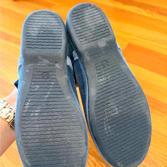 ChildrenChic Blue Velvet Dress Shoes for Kids ChildrenChic Blue Velvet Dress Shoes for Kids
